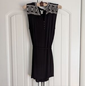 Forever 21 Black Sleeveless Tunic Top Size Small Y2K Whimsigoth Cottagecore